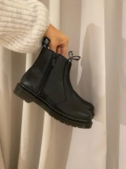 Dame Dr. Martens Støvler>2976 W/Zips Milled Nappa
