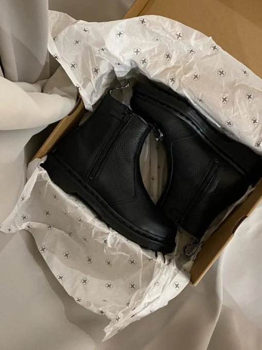 Dame Dr. Martens Støvler>2976 W/Zips Milled Nappa