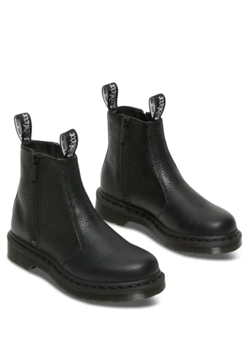 Dame Dr. Martens Støvler>2976 W/Zips Milled Nappa
