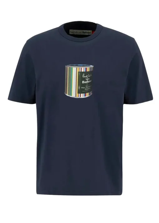 Barbour T-Shirts>X Paul Smith Wax Can T-Shirt