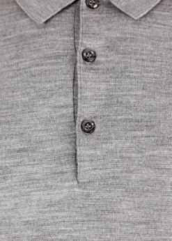 John Smedley Strik>Belper Knitted Polo LS