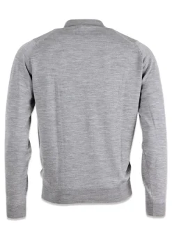 John Smedley Strik></noscript>Belper Knitted Polo LS
