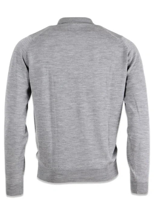 John Smedley Strik>Belper Knitted Polo LS
