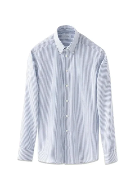 Eton Skjorter>Bengal Stripet Signature Oxford Shirt
