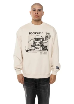 Pas de Mer Sweatshirts>BOOK SHOP CREWNECK