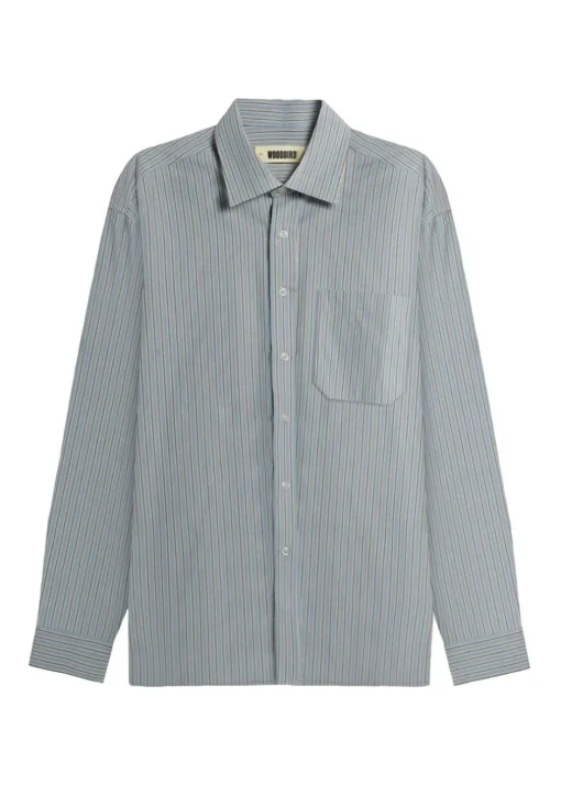Woodbird Skjorter>Buzo Striped Shirt
