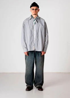 Woodbird Skjorter>Buzo Striped Shirt