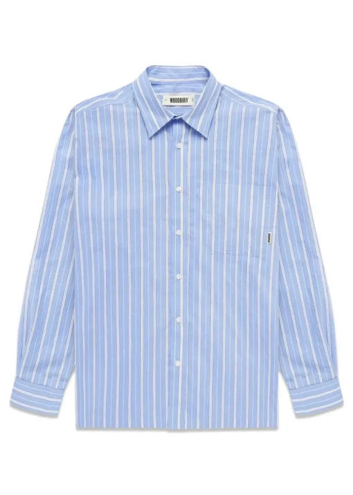 Woodbird Skjorter>Buzo Striped Shirt