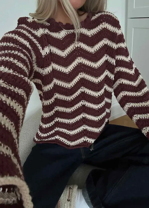 Dame Modström Strik>CaryMD o-neck