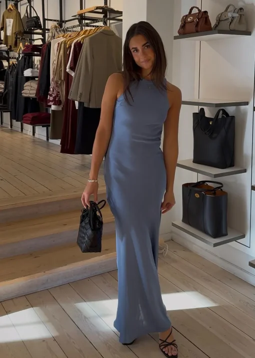 Dame Neo Noir Kjoler>Celinie Heavy Sateen Dress