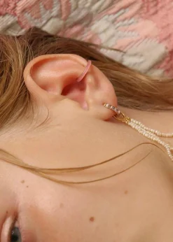 Dame Maria Black Smykker>Cindy Lilac Ear Cuff