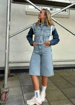 Dame Oval Square Shorts>City Denim Shorts 0105