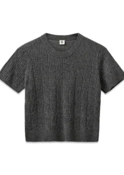 Dame The Garment Strik>Como Tee mini Rib