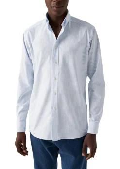 Eton Skjorter>Contemparary-Striped Oxford