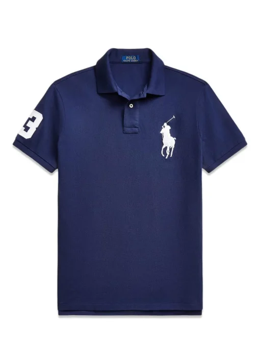 Ralph Lauren T-Shirts>Custom Slim Fit Big Pony Mesh Polo Shirt