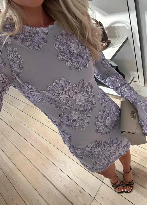Dame Rotate Kjoler>3D MESH MINI DRESS