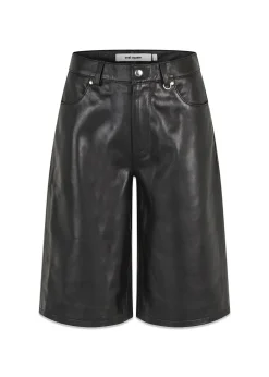 Dame Oval Square Shorts>Deep Leather Shorts