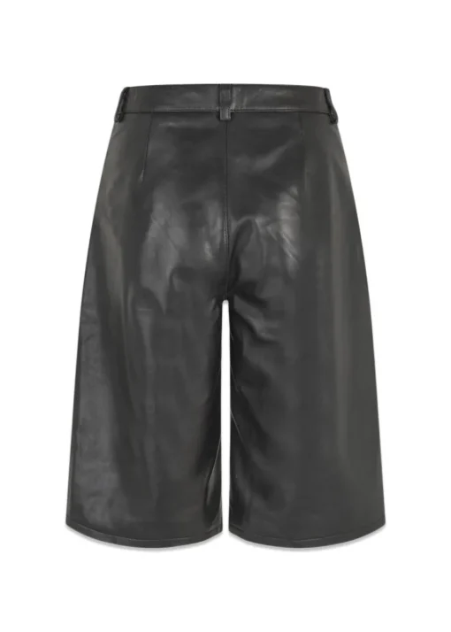 Dame Oval Square Shorts>Deep Leather Shorts