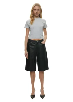 Dame Oval Square Shorts></noscript>Deep Leather Shorts