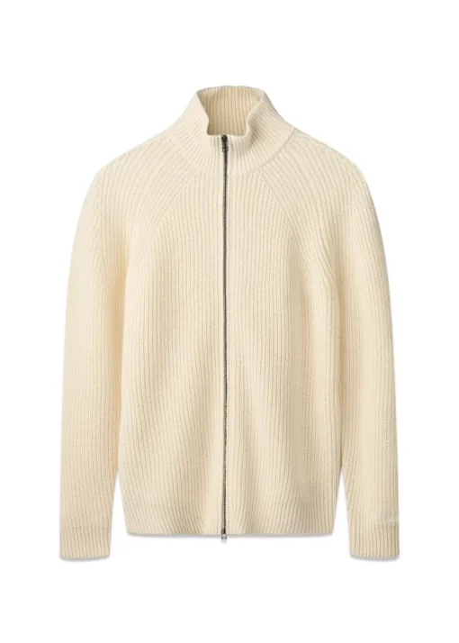 Forét Strik>DELTA WOOL ZIP KNIT