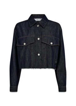 Dame HAUTE L’AMITIÉ Jakker>Denim Cargo Crop Shirt
