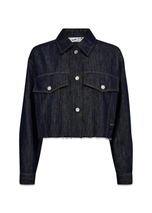 Dame HAUTE L’AMITIÉ Jakker>Denim Cargo Crop Shirt
