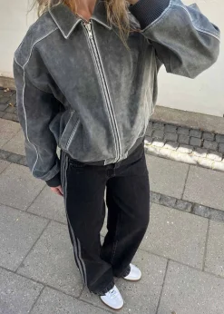 Dame Adidas Originals Bukser>DENIM 3S PANT