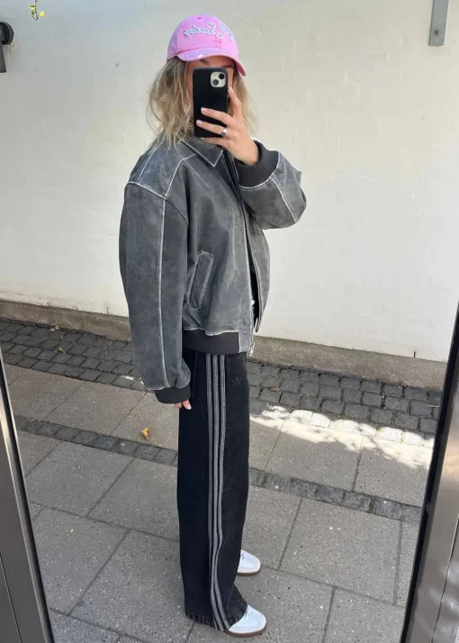Dame Adidas Originals Bukser>DENIM 3S PANT