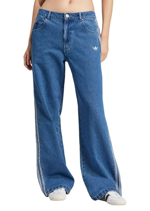 Dame Adidas Originals Bukser>DENIM 3S PANT