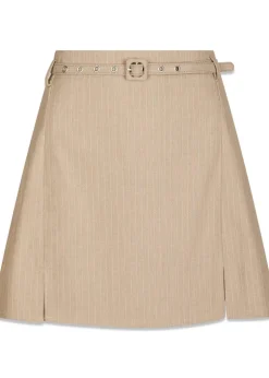 Dame Neo Noir Nederdele>Donte Melange Pinstripe Skirt