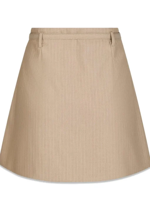 Dame Neo Noir Nederdele>Donte Melange Pinstripe Skirt