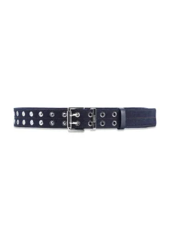 Dame Ganni Bælter>Double Eyelet Belt Denim