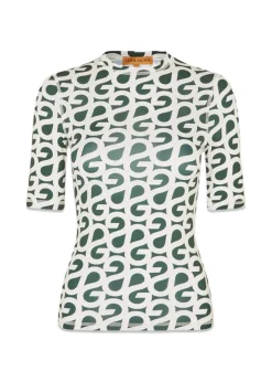 Dame Stine Goya T-Shirts>ELASTIC SHORT SLEEVE T-SHIRT