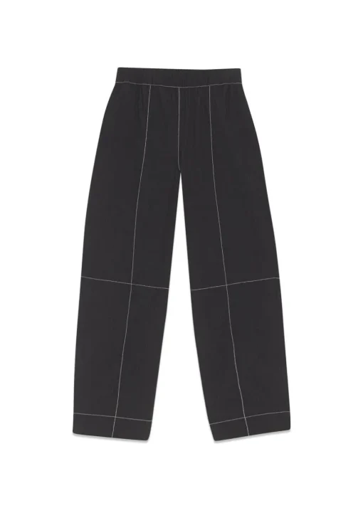 Dame Ganni Bukser>Elasticated Curve Pants