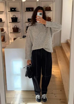 Dame Ganni Bukser>Elasticated Curve Pants