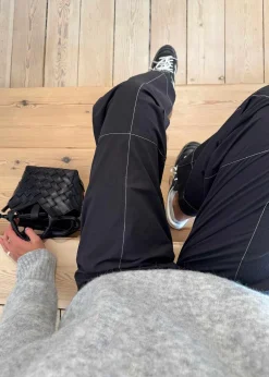 Dame Ganni Bukser></noscript>Elasticated Curve Pants