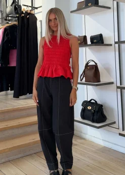 Dame Ganni Bukser></noscript>Elasticated Curve Pants