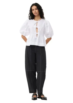 Dame Ganni Bukser></noscript>Elasticated Curve Pants