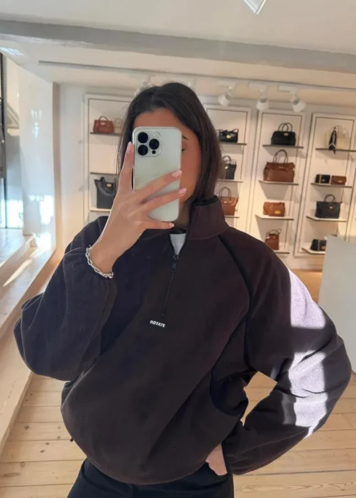 Dame Rotate Jakker>Fleece Half Zip Jacket