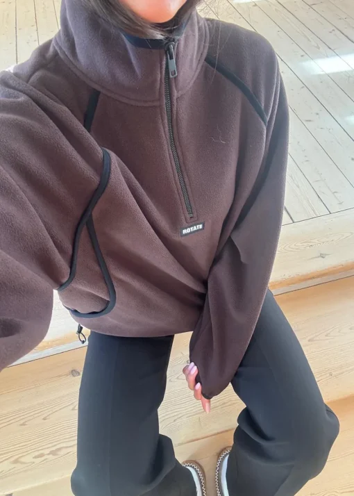 Dame Rotate Jakker>Fleece Half Zip Jacket