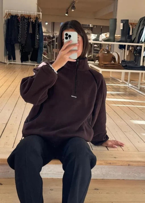 Dame Rotate Jakker>Fleece Half Zip Jacket