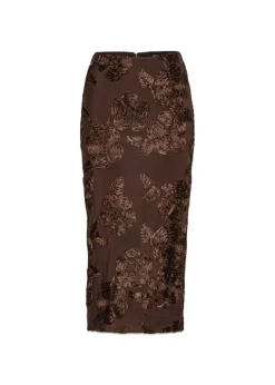 Dame Rotate Nederdele>FLOWER MESH PENCIL SKIRT