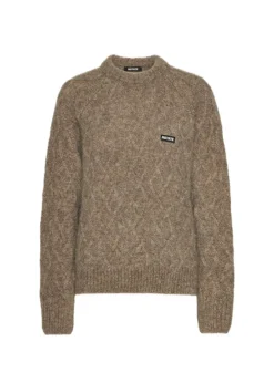 Dame Rotate Strik>FLUFFY KNIT JUMPER