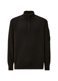 C.P. Company Strik>Half Zip Lambswool GRS