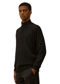 C.P. Company Strik>Half Zip Lambswool GRS