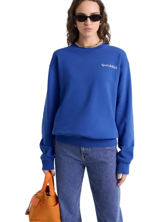 Sporty & Rich Sweatshirts>Health is Wealth Crewneck
