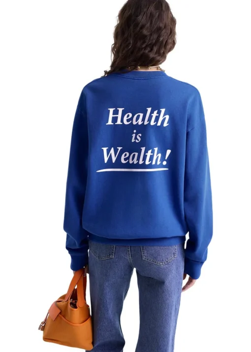 Sporty & Rich Sweatshirts>Health is Wealth Crewneck