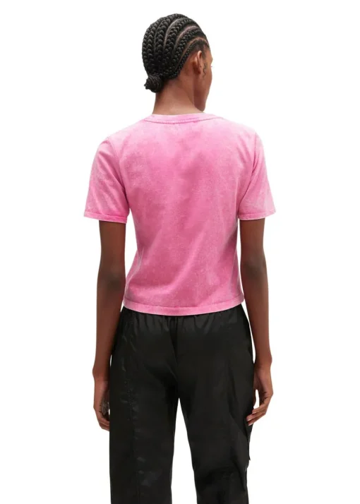 Dame Ganni T-Shirts>Heavy Cotton Heart T-shirt