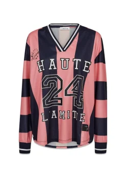 Dame HAUTE L’AMITIÉ T-Shirts>HL24 Stripe Football Blouse