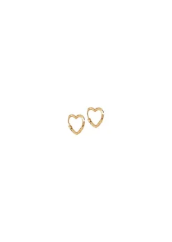 Dame ENAMEL Copenhagen Smykker>Hoops, Organic Heart Small